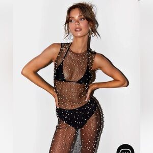 Peppermayo pop the bubbly maxi dress size xs/s